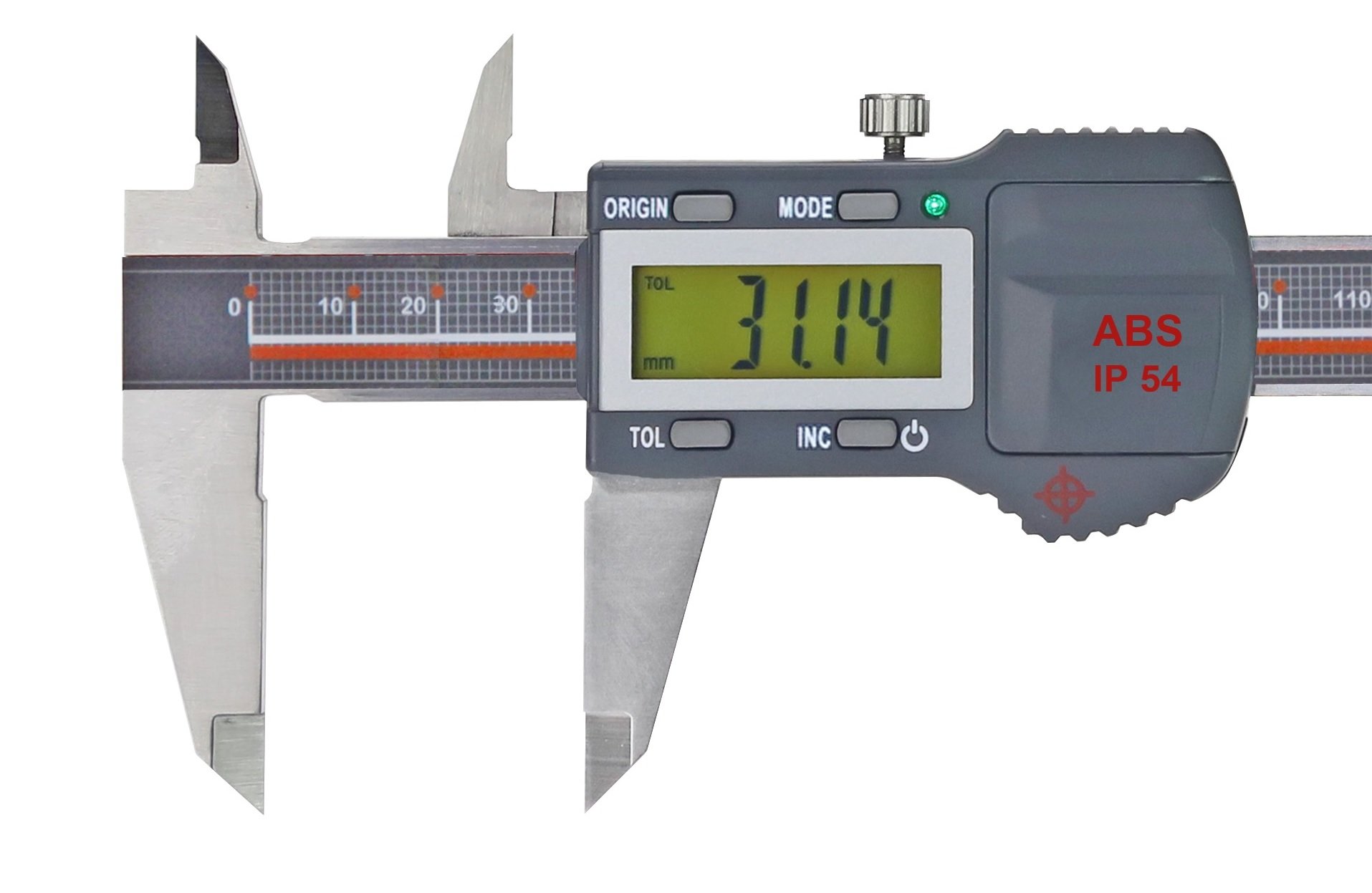 CNC QUALITÄT Calibre digital de bolsillo – Rango de medición 150 mm – Protección IP 54 – Sistema absoluto de 3 V