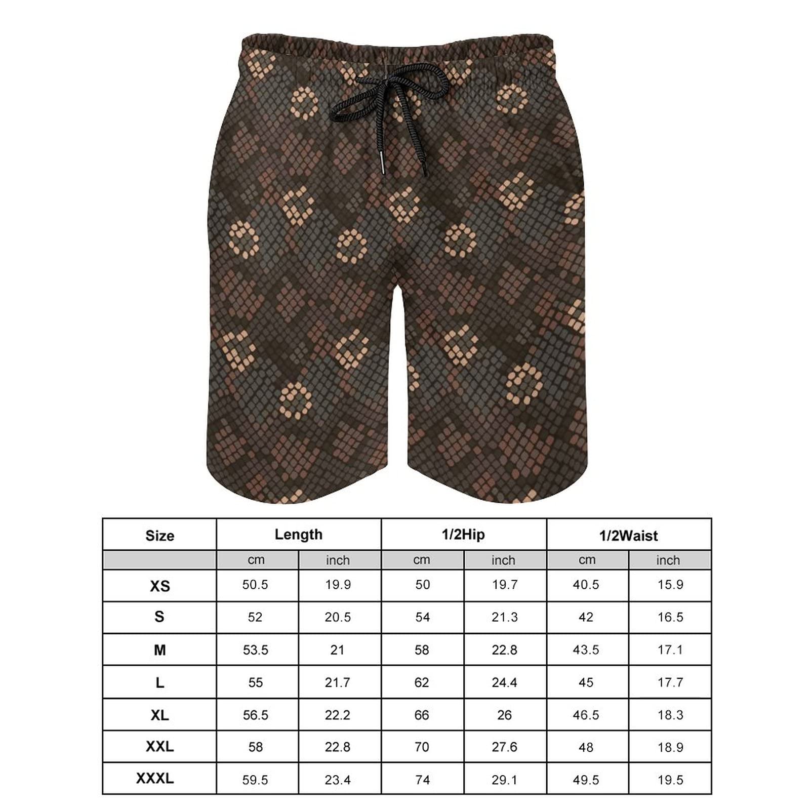 Amazon.co.jp: ショートパンツ ハーフパンツ 蛇柄 幾何柄 蜂の巣