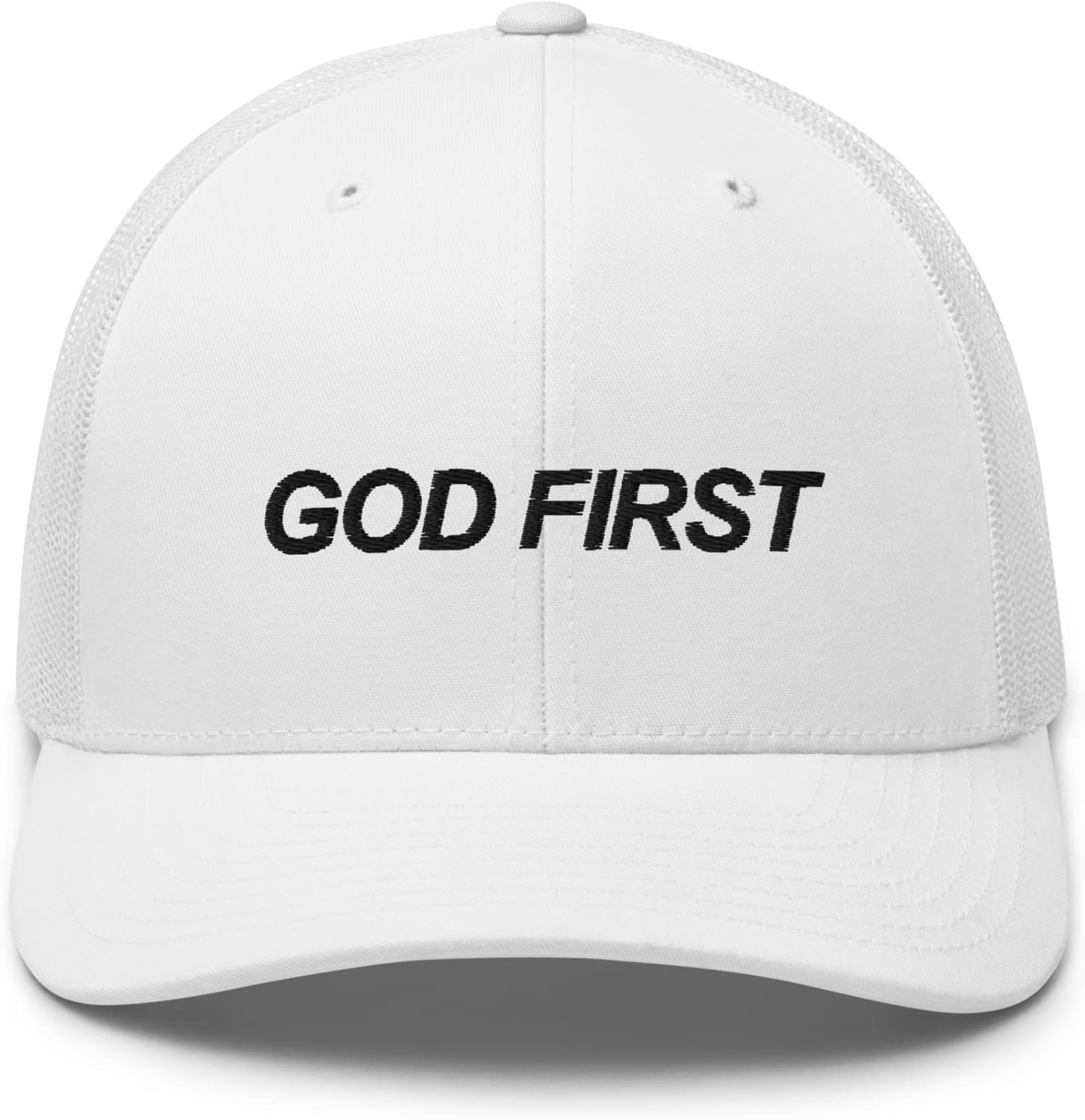 HatKings God First Trucker Hat Embroidered Baseball Cap