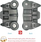 W10195417 Dishwasher Wheels Lower Rack for Kenmore Whirlpool KitchenAid Dishwasher Wheels with Metal Axles Replaces Dish Rack Parts AP4538395, PS2579553, WPW10195417, AH2579553, EA2579553 (4 Pack)