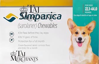 (OG) TM Presents SIMPAR I CA Chewable Tablets for Dogs of (10-20 kg)|| (1 Chew)