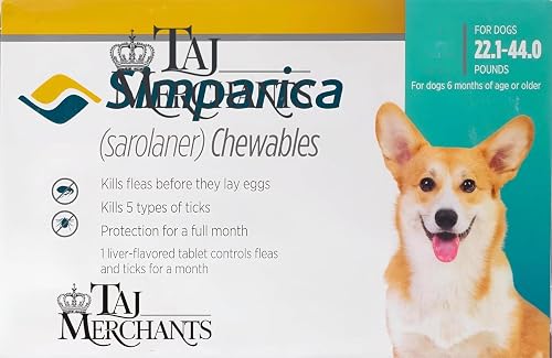 (OG) TM Presents SIMPAR I CA Chewable Tablets for Dogs of (10-20 kg)|| (1 Chew)
