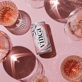 Vinca - Organic Canned Pale Rosé Wine, Delicate & Refreshing, Portable & Eco-Friendly, 187ml Multi-Pack of 6 – Vinca