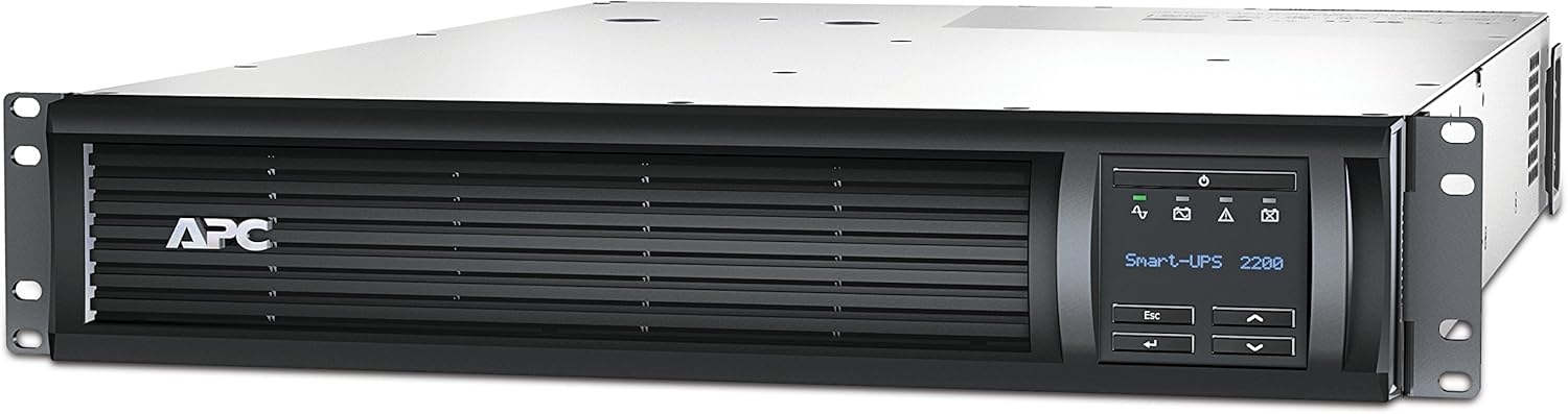 APC SMT2200RMUS UPS, Rack-Mountable, Black