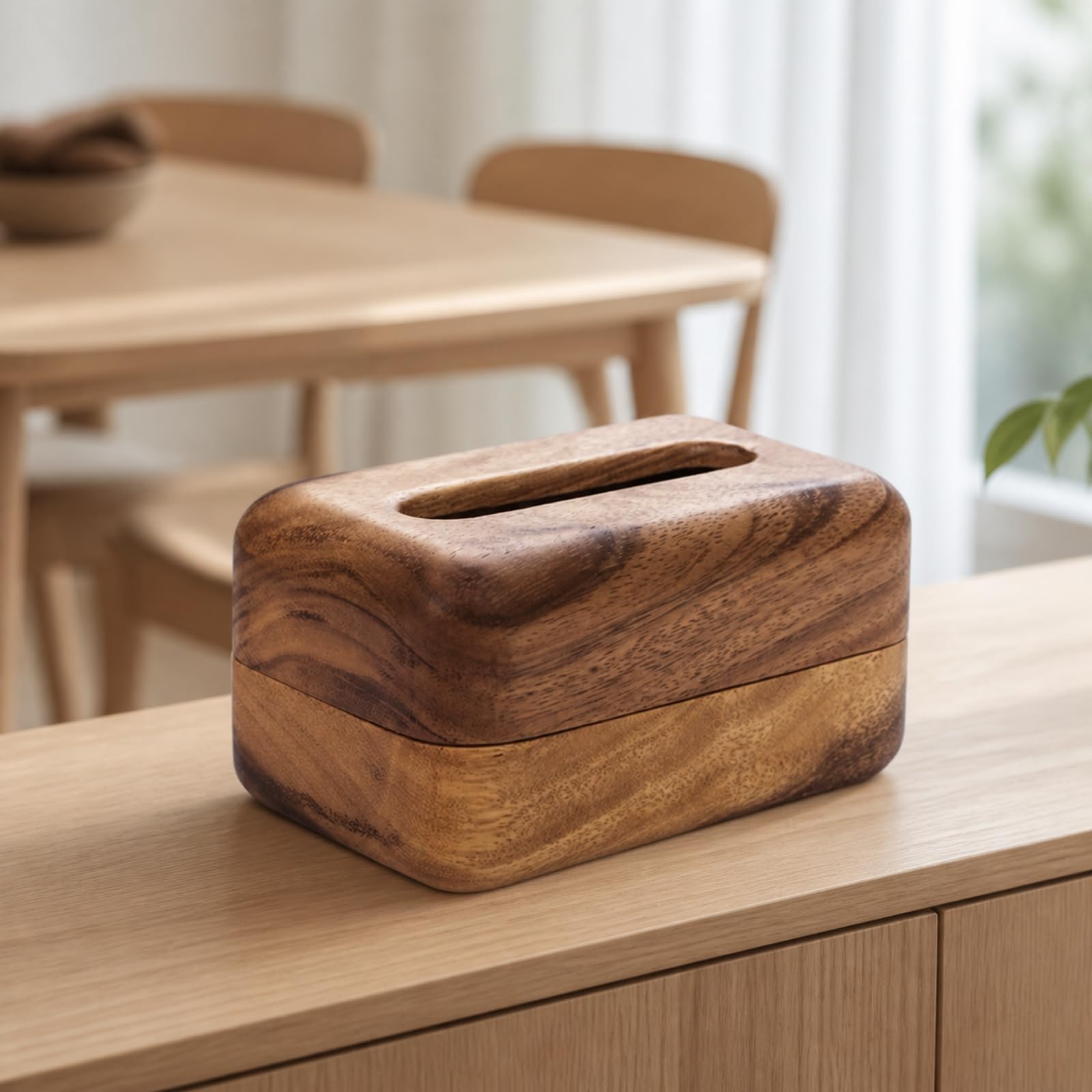 Boîte à Mouchoirs en Bois Élégant