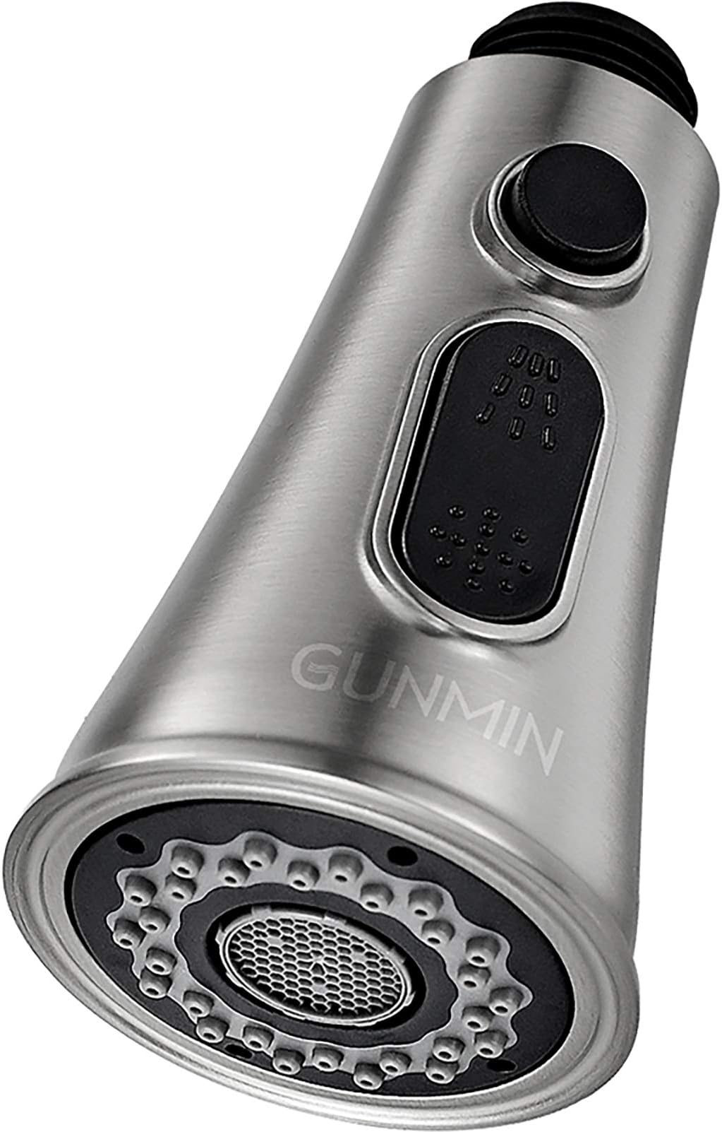 Kitchen Sink Faucet Head Replacement Part Pull Out Spray Head - Brushed Nickel Finish (D-1003B)