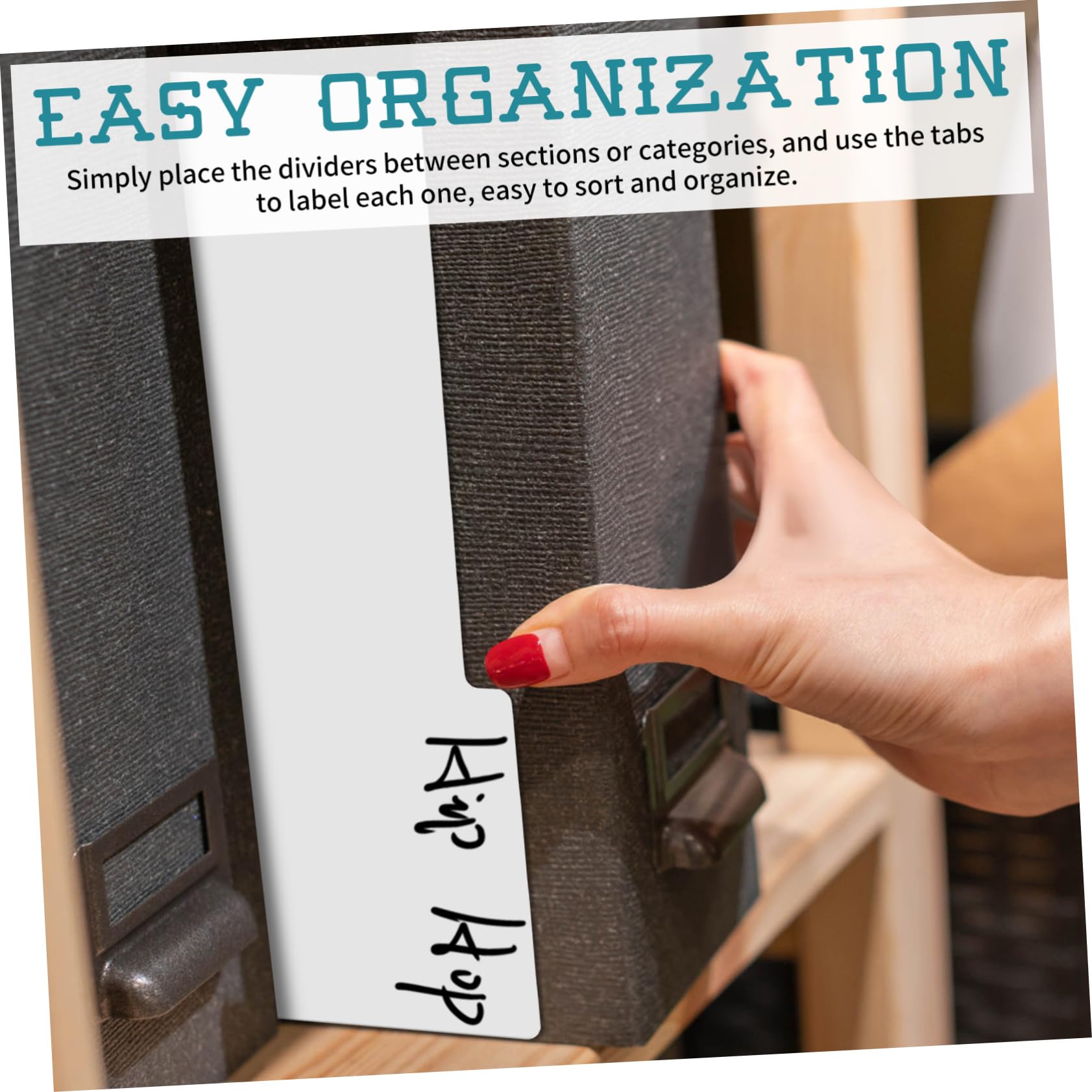 DOITOOL 20 Stck. Vinyl Schallplatten Trennblätter aus Langlebigem PP Wasser und Schmutzresistent mit Abgerundeten Ecken Beschreibbaren Register Tabs für Flexible Album Organisation Sicher