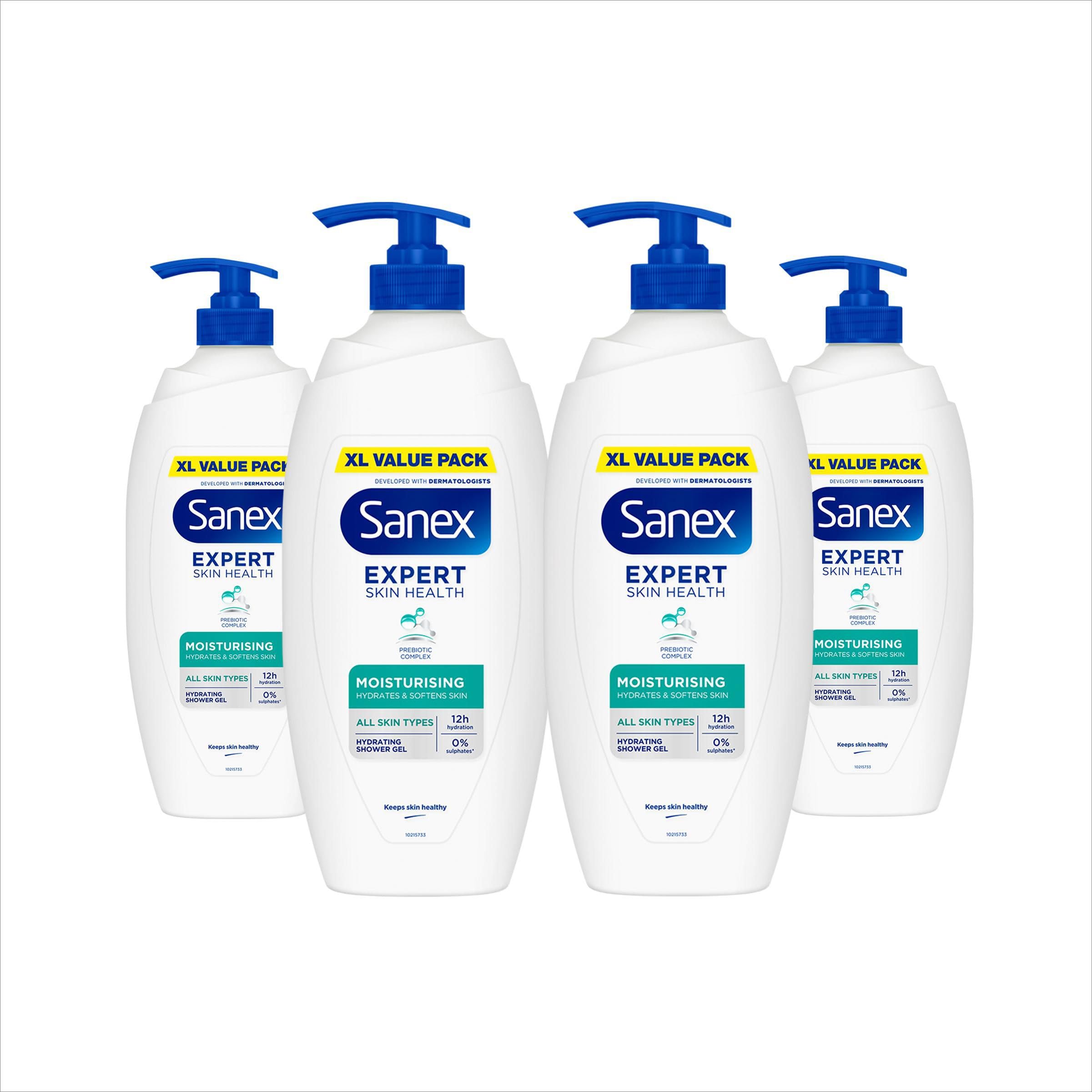 Sanex Body Wash - Expert Skin Health - Moisturising Shower Gel - Dermatologis...