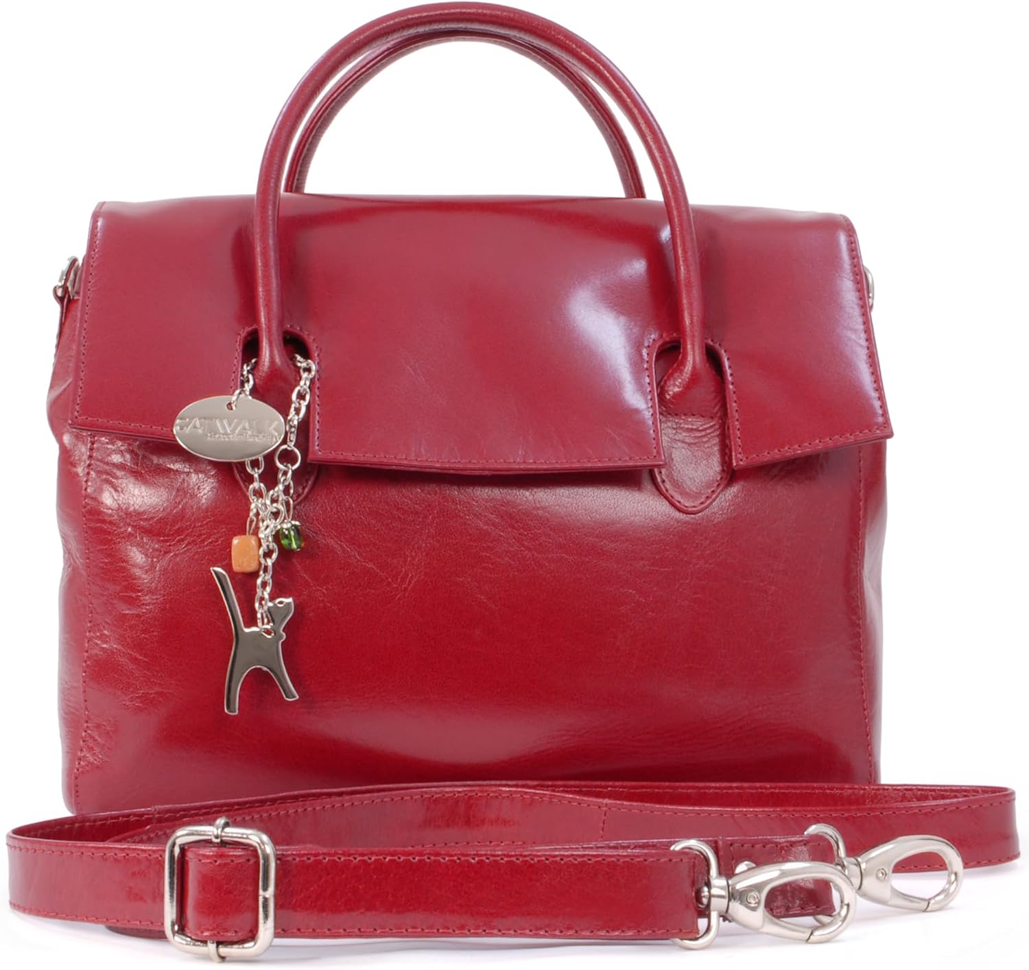 Catwalk Collection Handbags - Dames Leren Crossbodytas - Middelgrote Handtas met Bovenhandvat - Gequilt Leer - Afneembar Shouderriem - Hayley - Tan Catwalk Collection Handbags - Dames Leren Crossbodytas - Middelgrote Handtas met Bovenhandvat - Gequilt Leer - Afneembar Shouderriem - Hayley - Tan