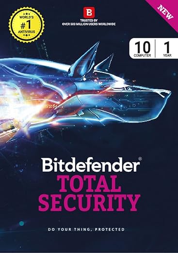 BitDefender Total Security – 10 Users, 1 Year Windows (Voucher)