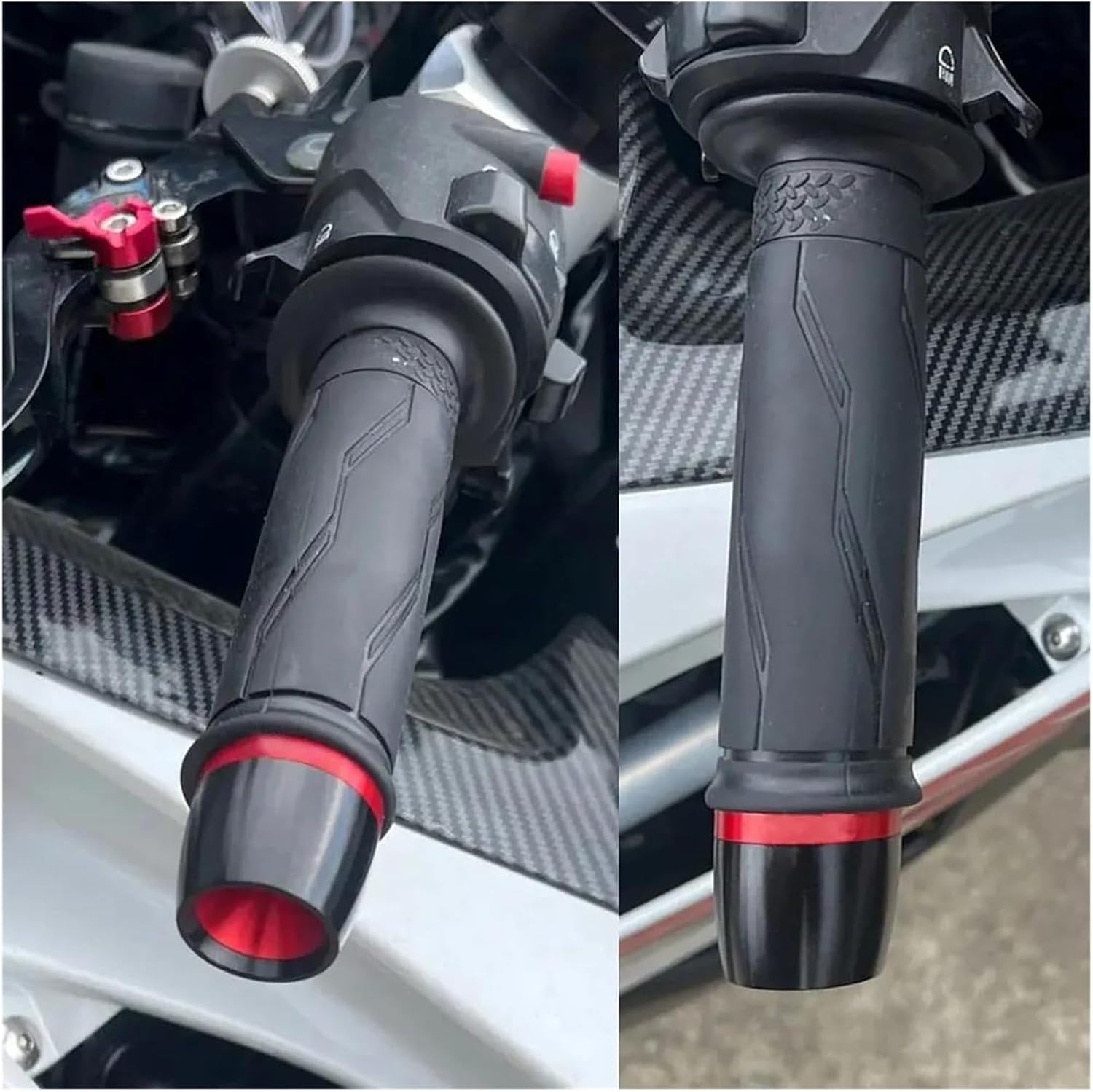 ハンドルバーアクセサリー オートバイのハンドルバーグリップエンド