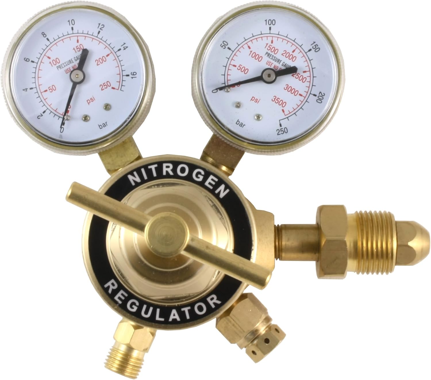 SÜA - Two-stage regulator for Inert Gas. Inlet Connection: CGA-580 - Outlet Connection: 9/16”-18 RH