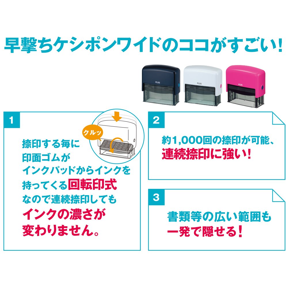 PLUS Kespon Guard Your Id Stamp White
