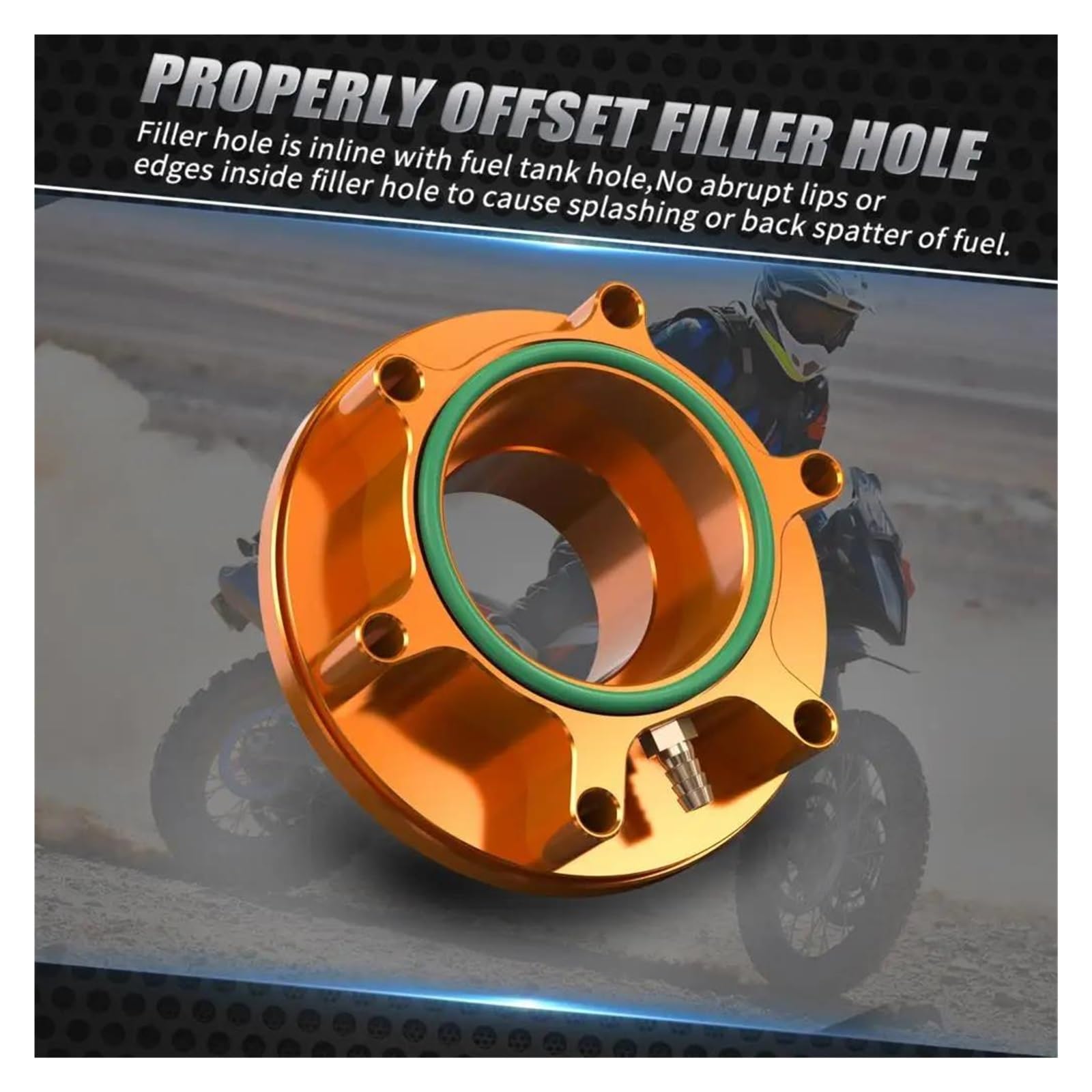 Kit De Tapa De Llenado De Combustible Y Aceite De Motor Para Motocicleta KTM 790 890 Adventure R 2019-2023 790/890 Adventure R/S/Rally 2019-2023(Orange)