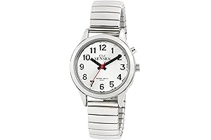 English Talking Atomic Watch for Blind Women with Day, Date, Alarm, Loud and Clear