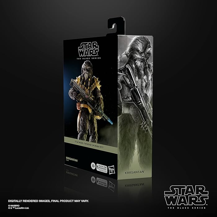 Hasbro F6857 Star Wars The Black Series—Black Krrsantan(Star Wars : The Book of Boba Fett)