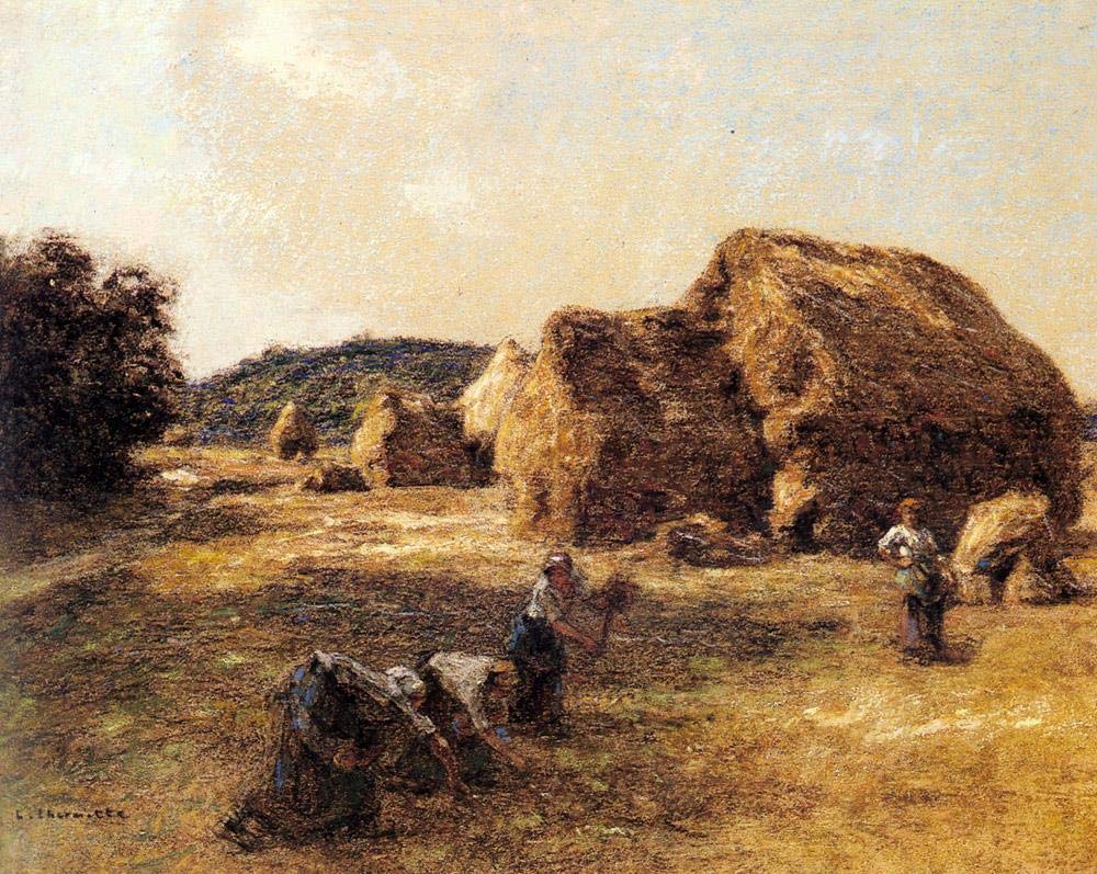 Amazon.co.jp: 油絵 12 枚 Les Glaneuses 田園風景 農民の収穫