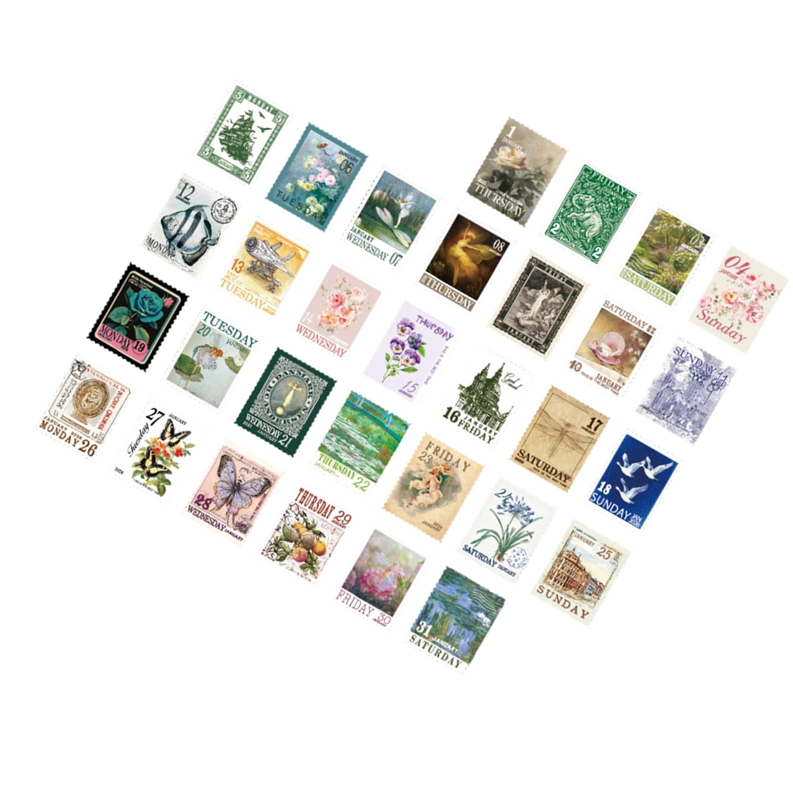 Aesthetic Sticker Collection for Scrapbooking & Journals Decorative Art Stickers for Adults & Card Making Decorative Scrapbook Sticker