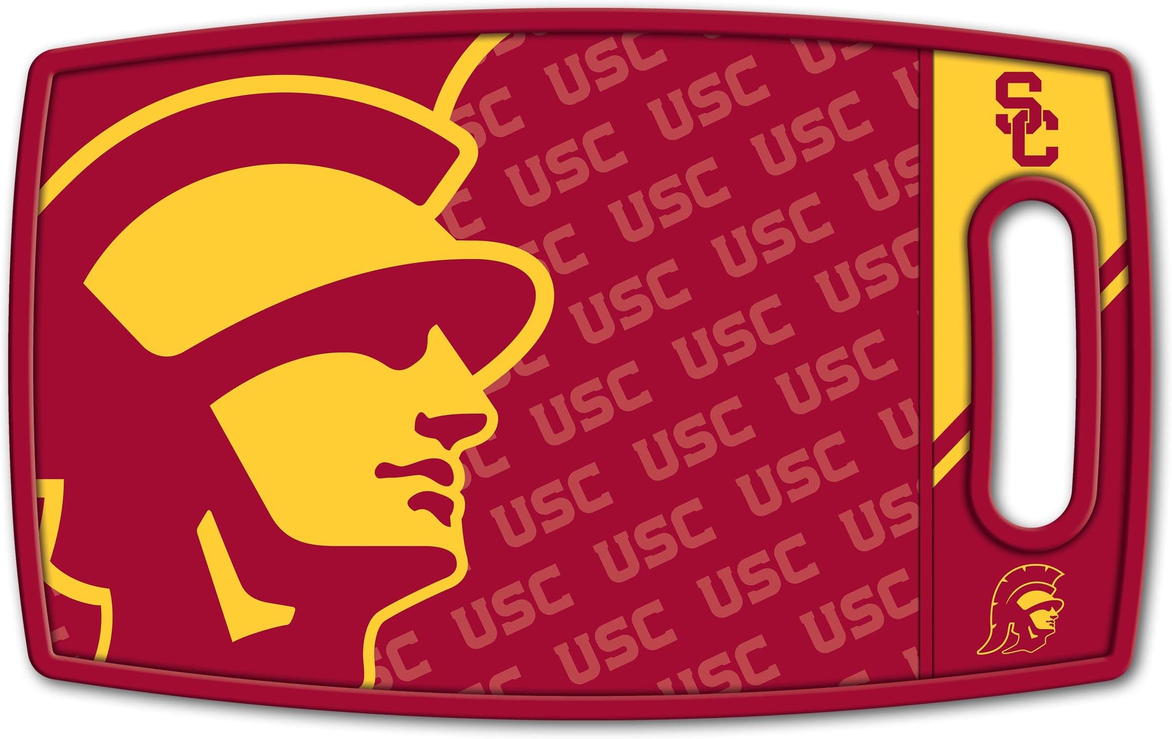 YouTheFan NCAA Officially-licensed Logo Series Cutting Board - reversible design for double the cutting surface - gentle on knives, team message on both front and back