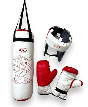 AXG Filled Set (18 inch) Suitable for 6 to 12 Years Creative Children Boxing Kit
