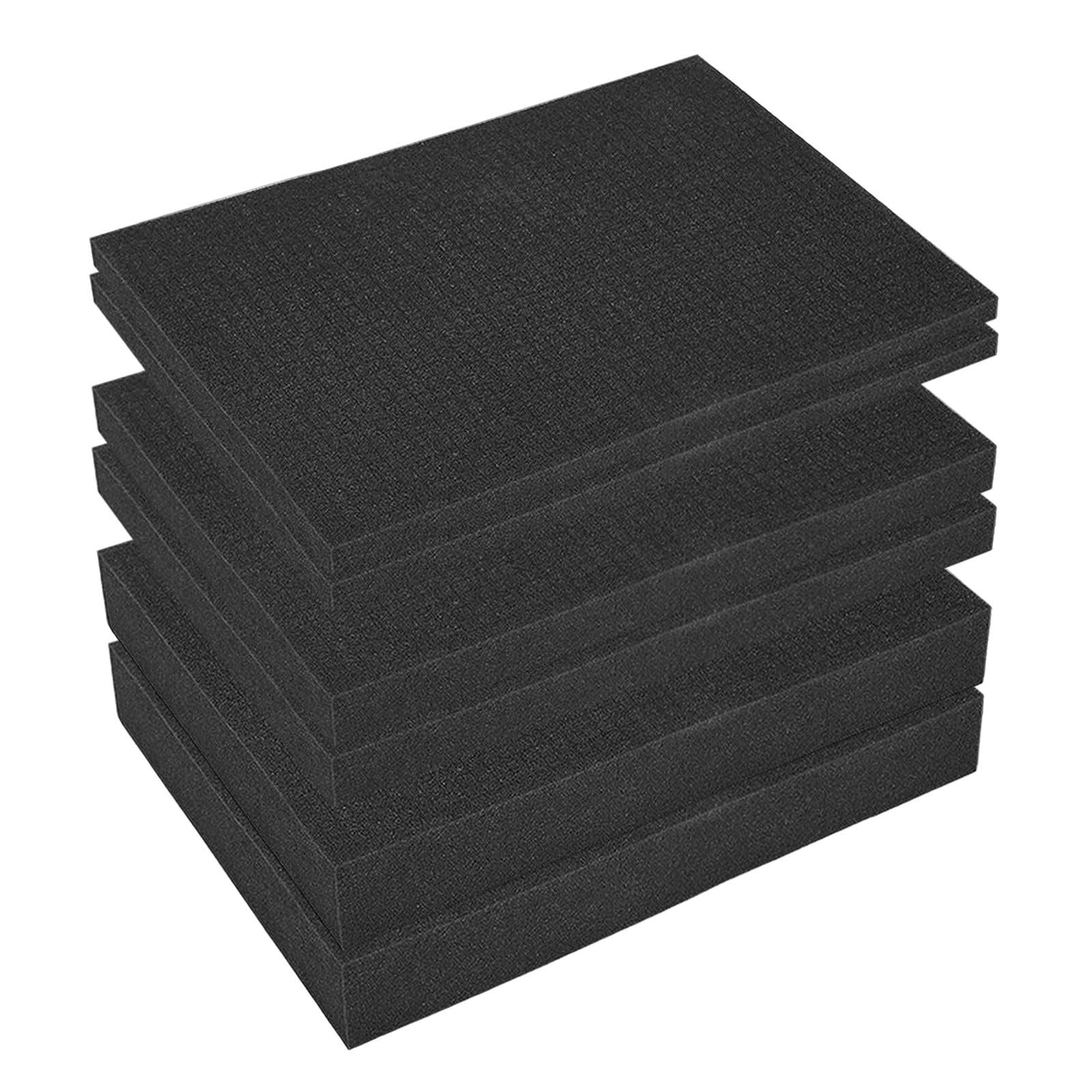 Lot de 4 mousses prédécoupées 400 x 300 mm (1 cm + 2,5 cm + 5 cm)