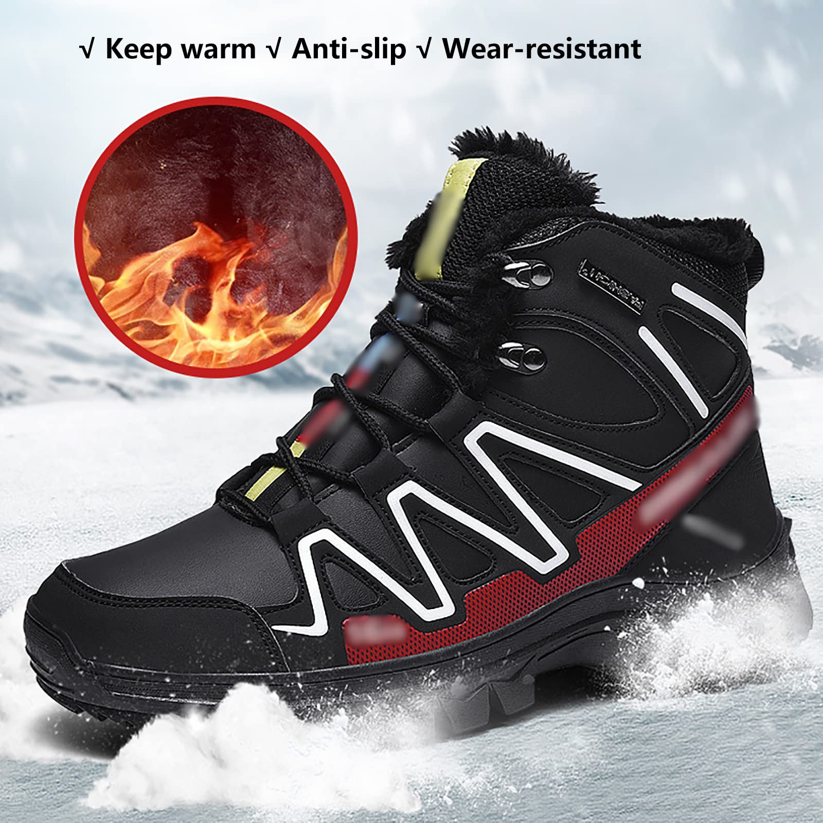 Scarpe Escursionismo Uomo Impermeabili Leggere - Antiscivolo, Trekking, Viaggio - Foto 3