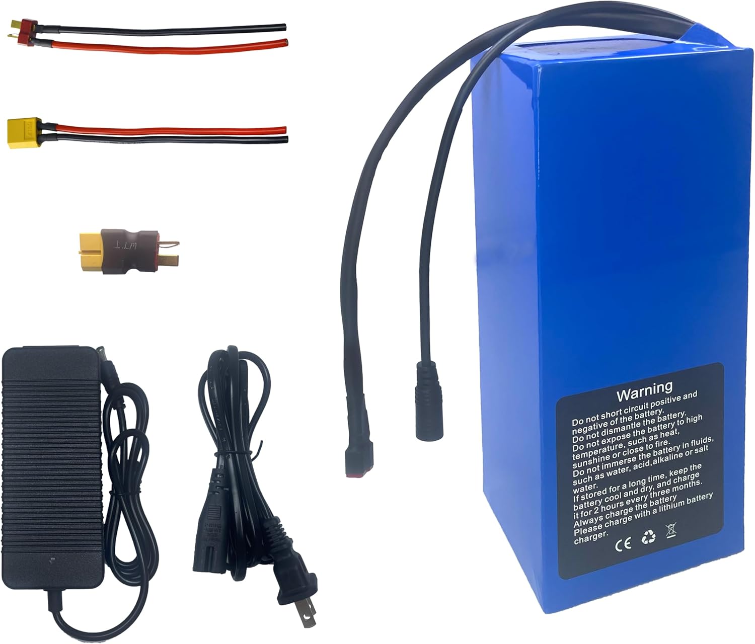 Ebike Battery 36Volt 20Ah 14Ah 8Ah Ebike Battery with 2A Charger, 30A BMS and T-Plug to XT60 Connector for 250-1000W Electric Bicycles Motor and Scooter(36V 8Ah)