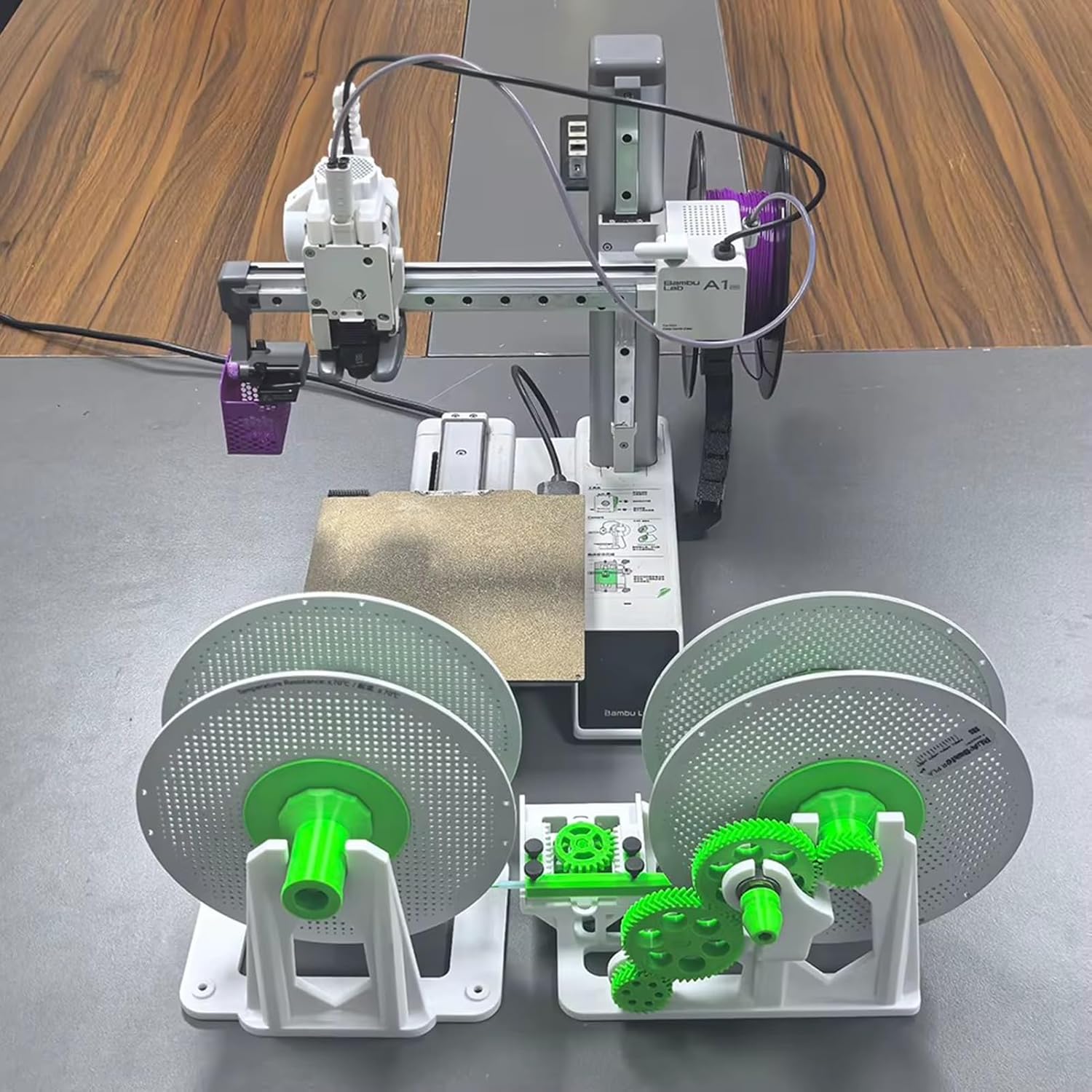 Hand-Cranked 3D Printer Filament Respooler - 1KG Filament Spool Winder Manual Spool Rewinder for PLA/PETG/ABS/TPU/Nylon, Efficient Winding Prevents Tangling