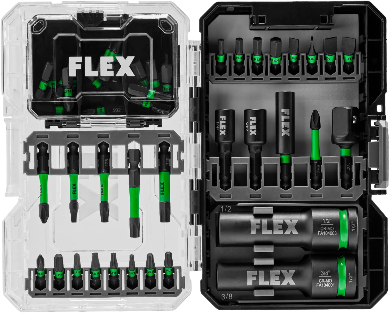FLEX Stack Pack IMPACKS 45-Piece Impact Driver Bit Set - FAM10103-45