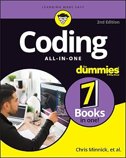 Coding All-in-One For Dummies, 2nd Edition: Beginner Guide to HTML, JavaScript, Python 3, Flutter & Data Analysis