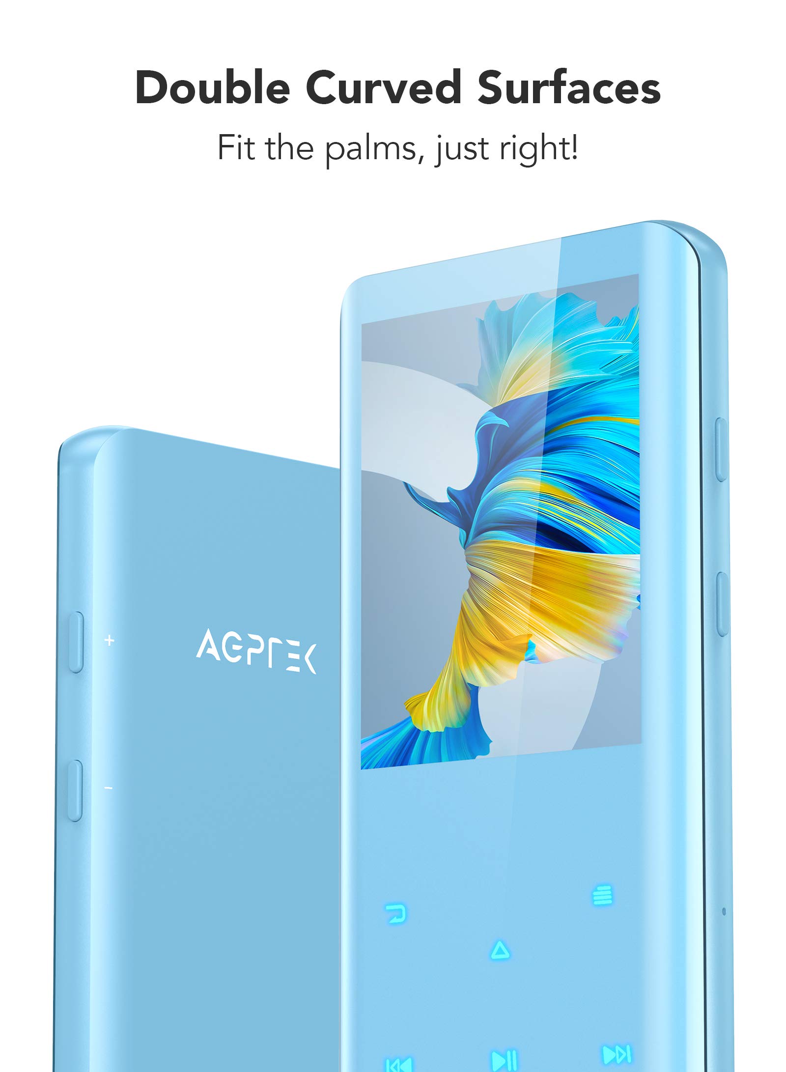 AGPTEK 32GB Lettore MP3 Bluetooth 5.3 – A53PL, Mini Clip Sportivo Con Radio FM, 21 Ore Di Autonomia