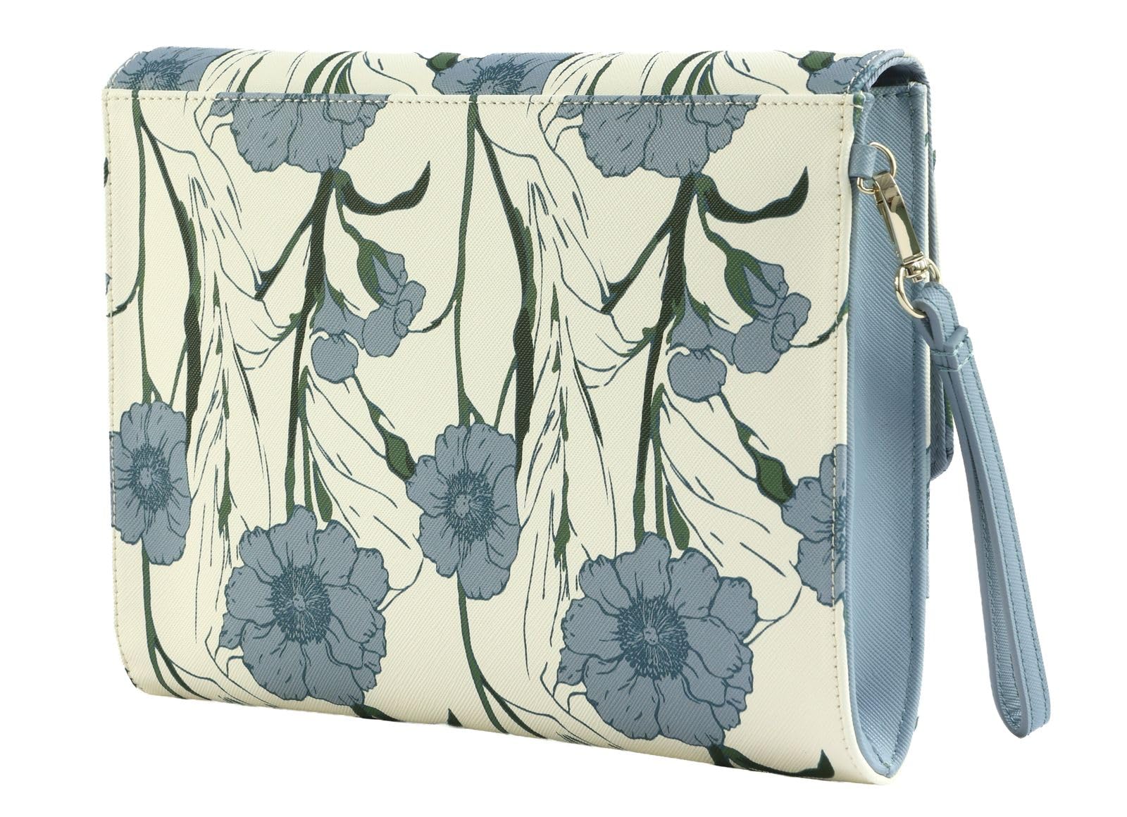 Ted Baker bolso de mano Tomoso Floral Print Pouch LT-Blue blanco