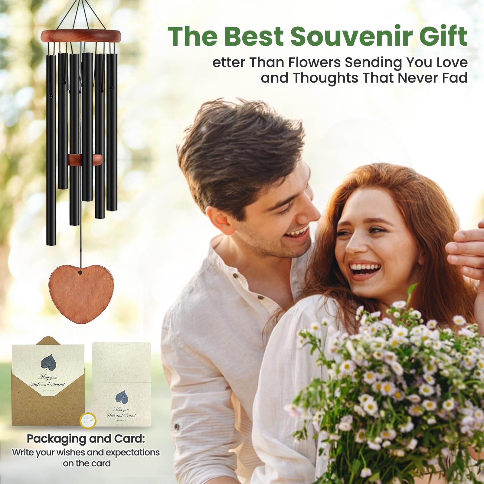 YITGOG Wind Chimes, 30 Inch Aluminum Tubes Wind Chimes for Outside Garden Yard Home Outdoor Indoor Memorial Wind chimes Hanging Chimes - Image 3