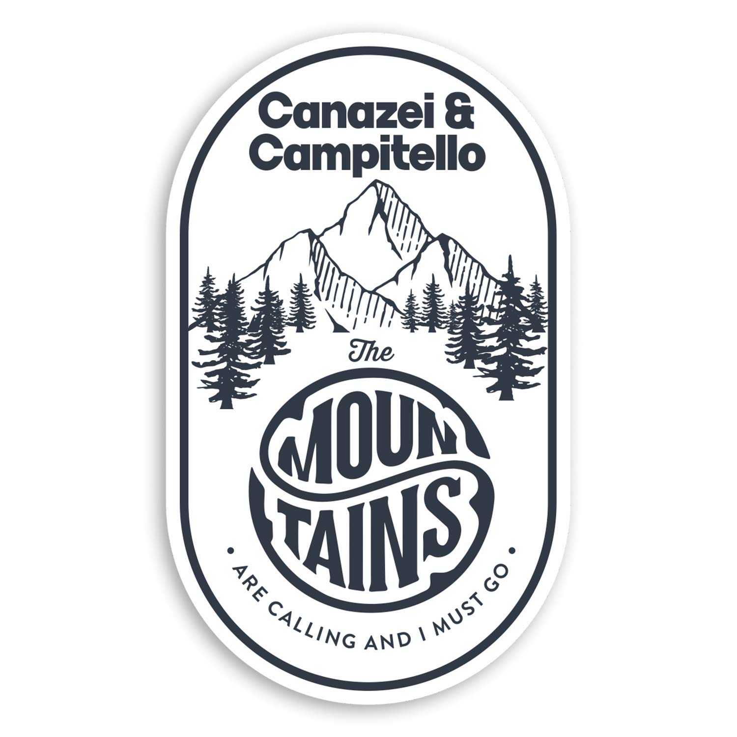 2 x 10cm Canazei Campitello Italy Vinyl Stickers Mountain Luggage Sticker #30971 (10cm Tall)