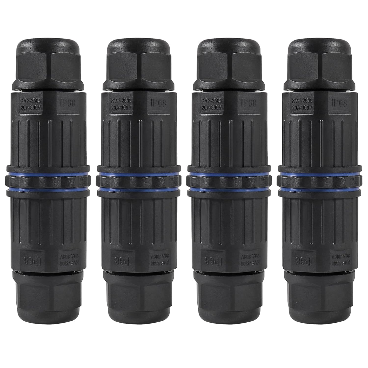 4PCS Waterproof Junction Box Outdoor 4 Way Electrical Cable Connectors Electrical 4 Pin Junction Boxes for AWG 28-12