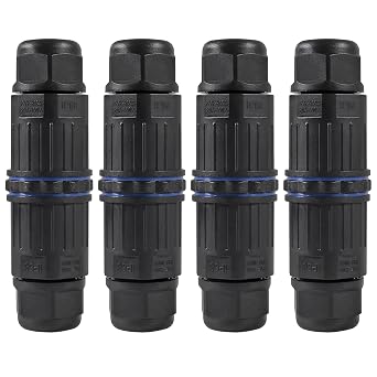 4PCS Waterproof Junction Box Outdoor 4 Way Electrical Cable Connectors Electrical 4 Pin Junction Boxes for AWG 28-12