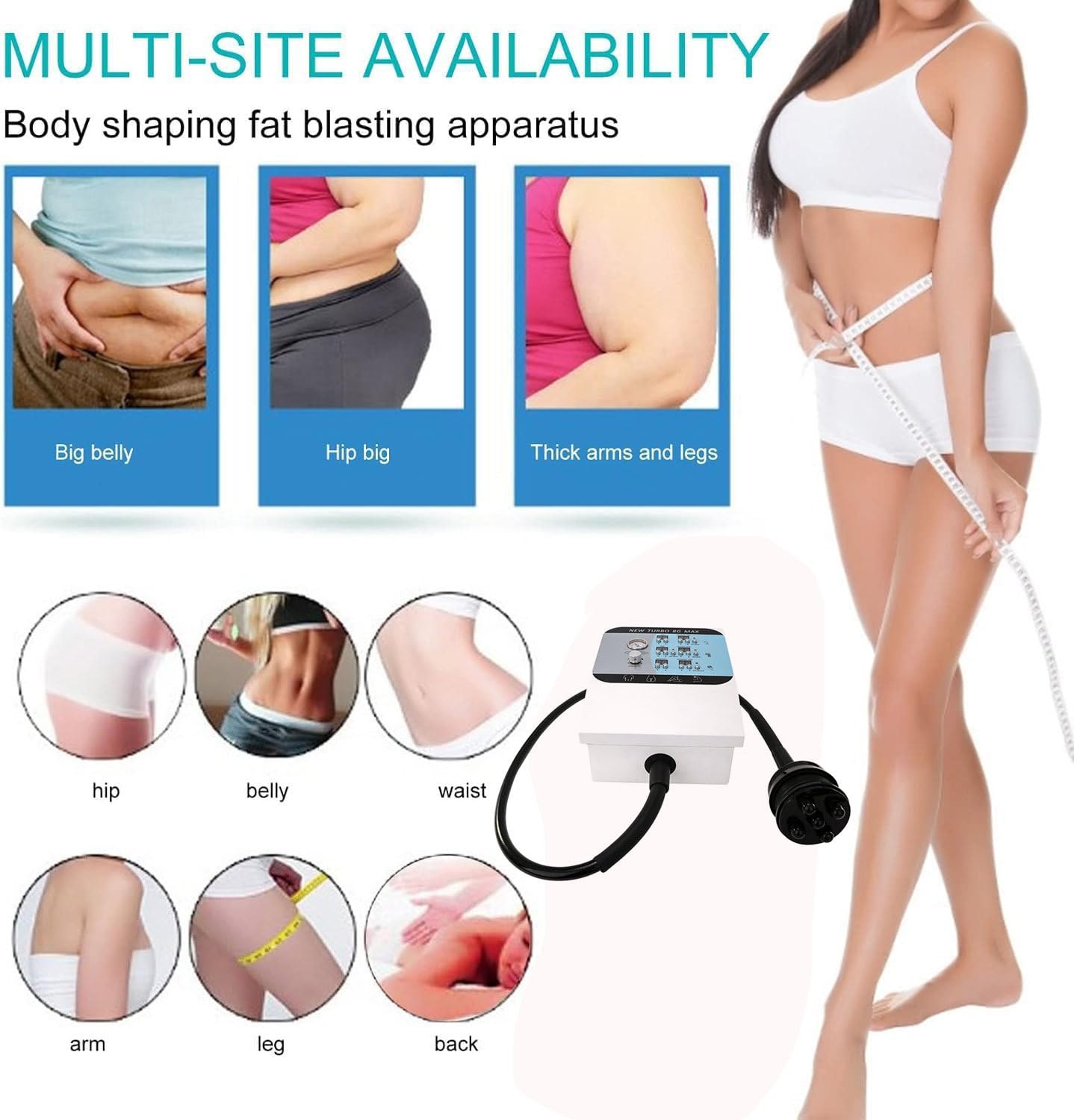 High Frequency G8 Max Elektryczny Full Body Shaper, Elektryczny Wibrujący Masażer Wyszczuplający Do Ciała, 9 ​​W 1 Maszyna Do Pielęgnacji Ciała, Z 9 Głowicą Masażującą