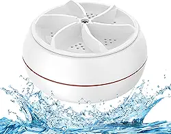 Mini máquina de lavar USB portátil | Lavadora turbo ultrassônica para pia para roupas e pratos. Perfeito para viagens, negócios, acampamento, casa, faculdade, trailer e apartamentos