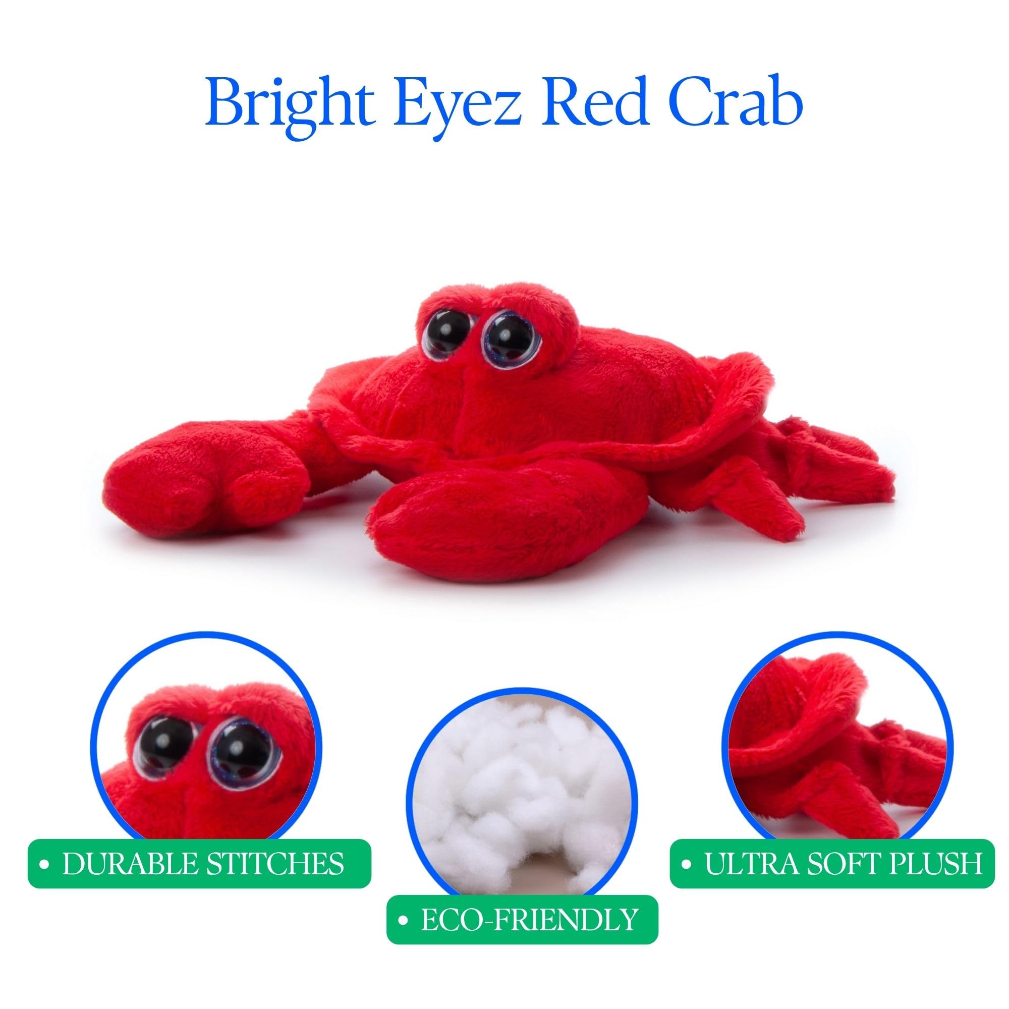 Amazon.com: The Petting Zoo Crab Stuffed Animal, Gifts for Kids