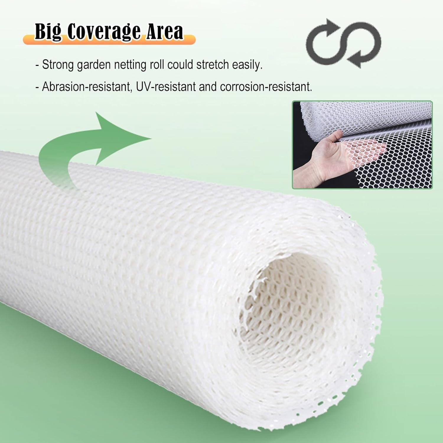 Cat Safety Netting Balcony Pet Netting - Lightweight Plastic Chicken Wire Fence White - Hexagonal Poultry Netting(2x10m/6.56x32.8ft)