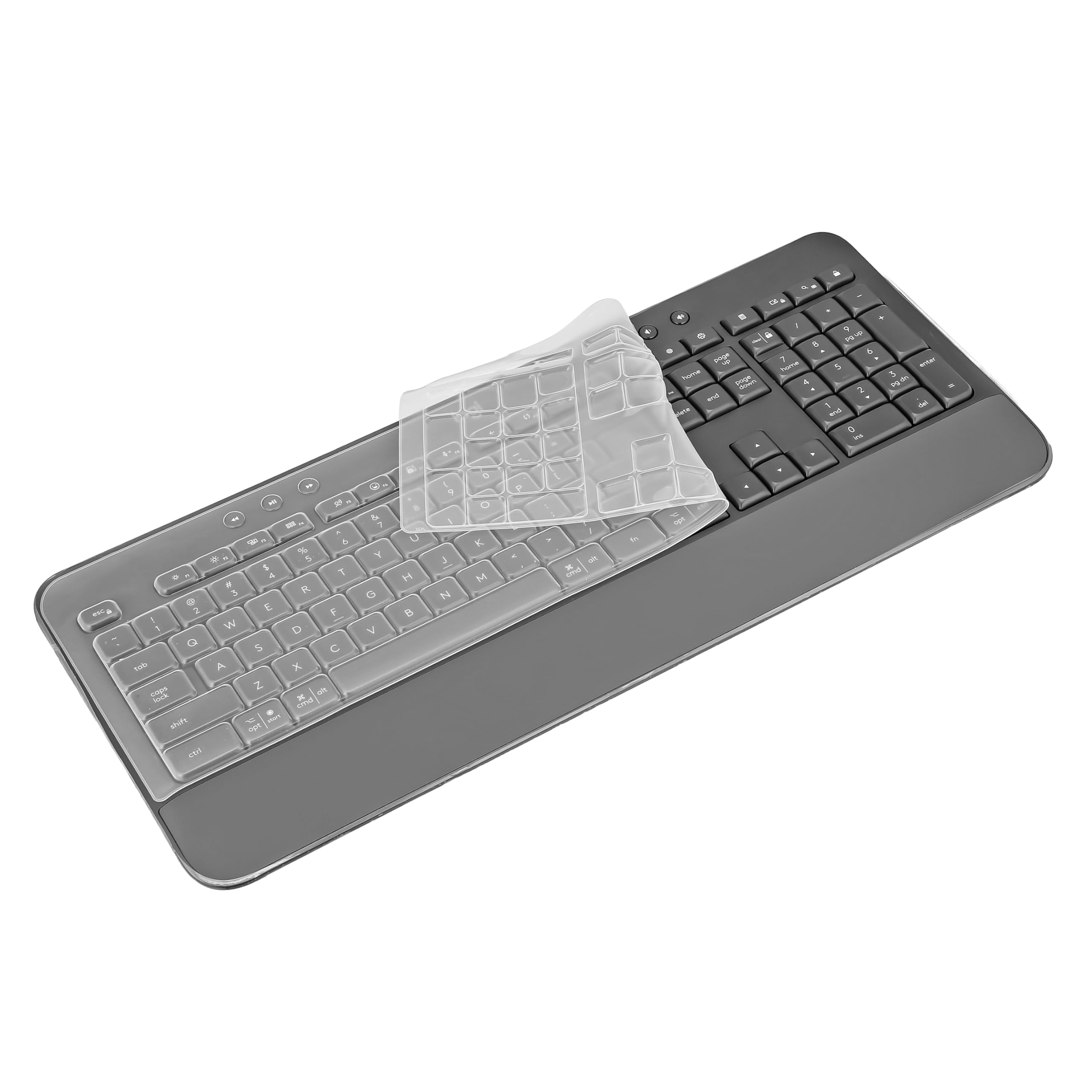 Keyboard Cover Compatible with Logitech Signature K650 Bluetooth Wireless Keyboard - Transparent Silicone Keyboard Protector Skin