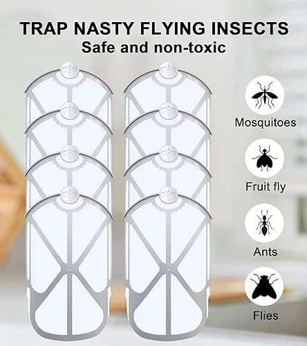 Miniatura 3 de Cartuchos de repuesto para trampa de insectos voladores, compatibles con ZEVO M364, 8 unidades