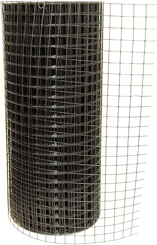 Deerbusters DE1735 3' x 100' 19 calibre 1 "x 1" malla PVC recubierto alambre soldado, negro