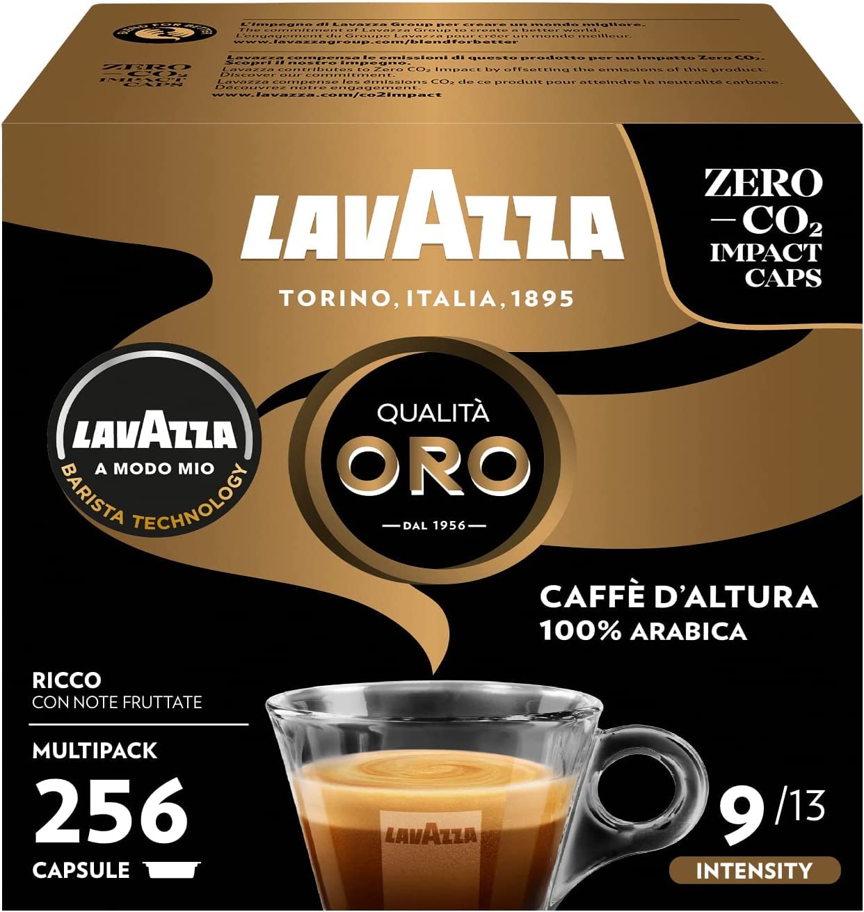 Lavazza, A Modo Mio Qualit&agrave; Oro Sinfonia Perfetta, 256 Capsule