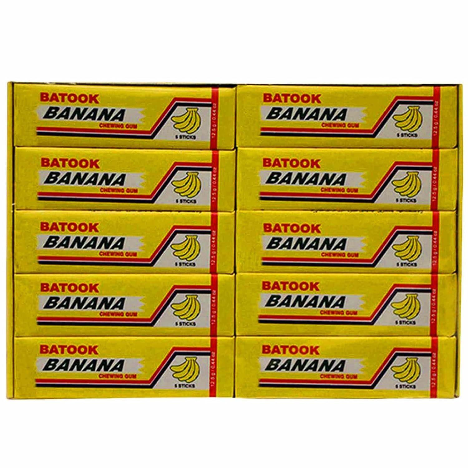 Batook 5 Sticks Banana Chewing Gum, 20 X 12.5g Pack of 1 Amazon.in
