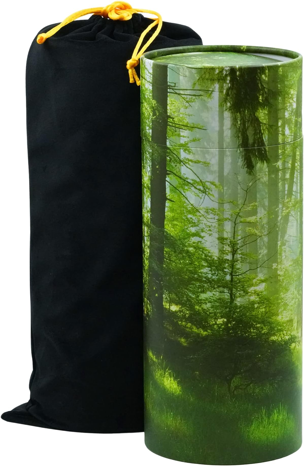 Scattering Tube for Human Remain (Ashes), Biodegradable Urn, Eco Urn, Green Forest, Adult 13", Urne Funéraire Holds up 240 Cubic Inches Ashes