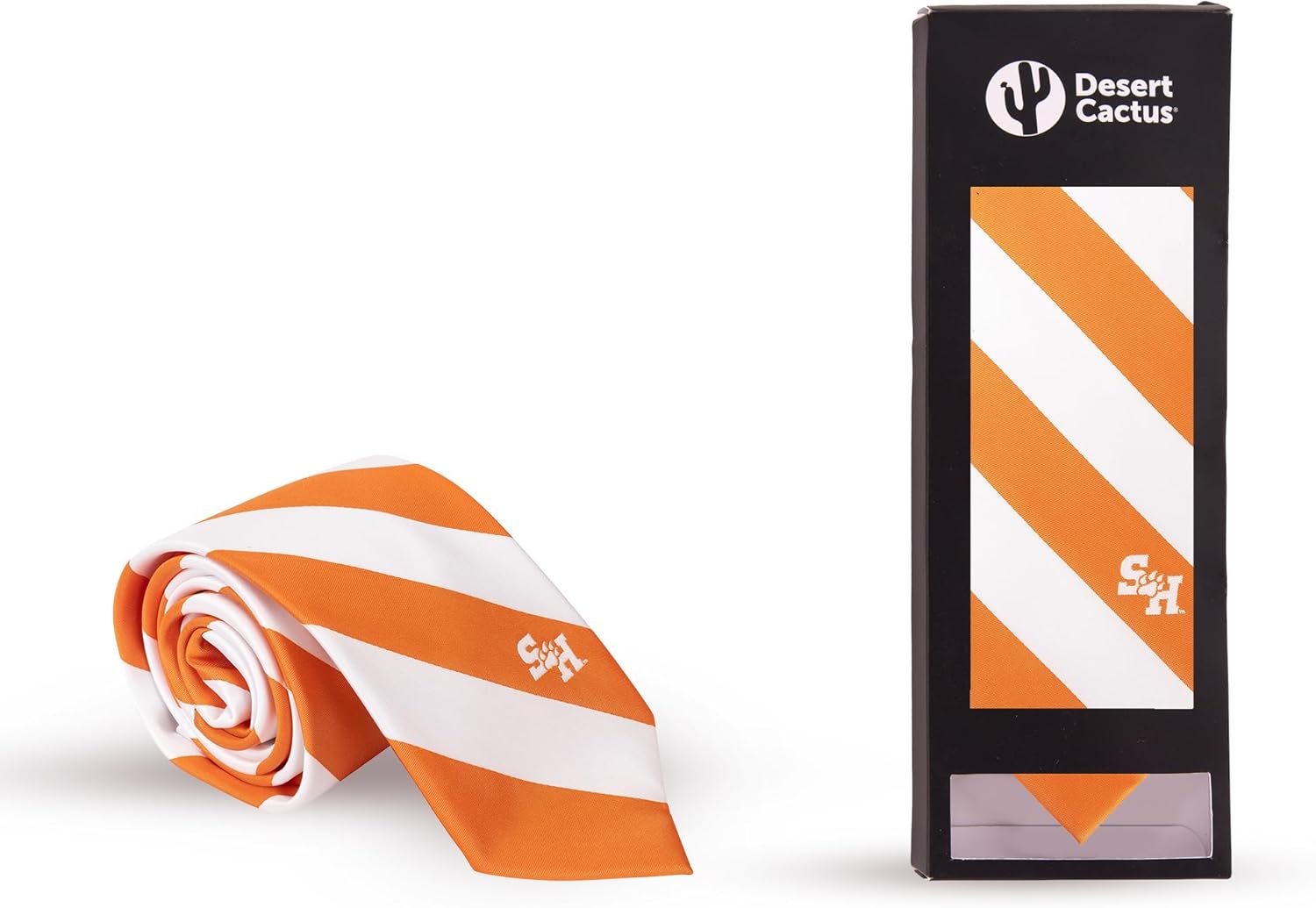 Desert Cactus Sam Houston State University Neck Tie SHSU Bearkats 100% Polyester Necktie with Logo, Officially Licensed (Style A) - Image 4