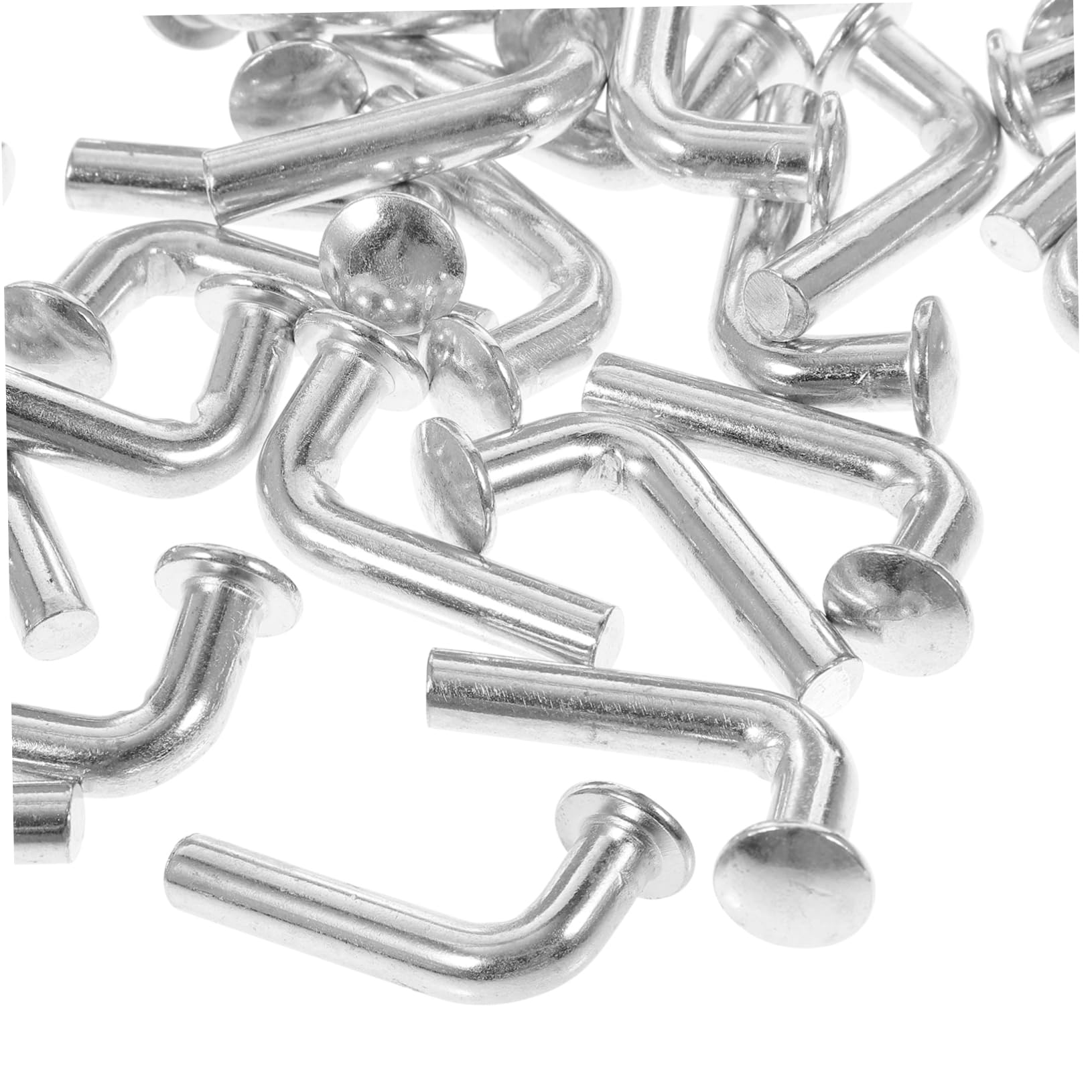 KICHOUSE Pallet Rack Accessories 100pcs Drop Pin Safety M7 Diameter J-Hooks Corrosion-Proof for Warehouse Storage