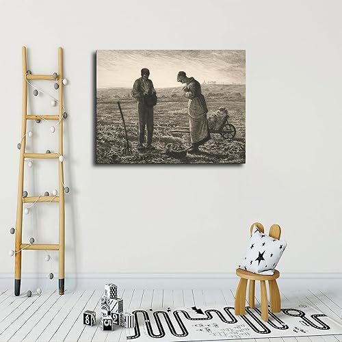 Miniatura 3 de Jean-Francois Millet The Angelus - Póster de impresión artística de la imagen, póster moderno para dormitorio familiar y oficina (20 x 30 pulgadas,