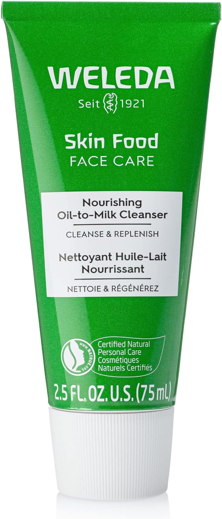 Skin Food Face Care Nourishing Oil-to-Milk Cleanser, 2.5 Fluid Ounce, Plant Rich Cleanser with Sunflower Seed Oil, Chamomile Extract and Pansy